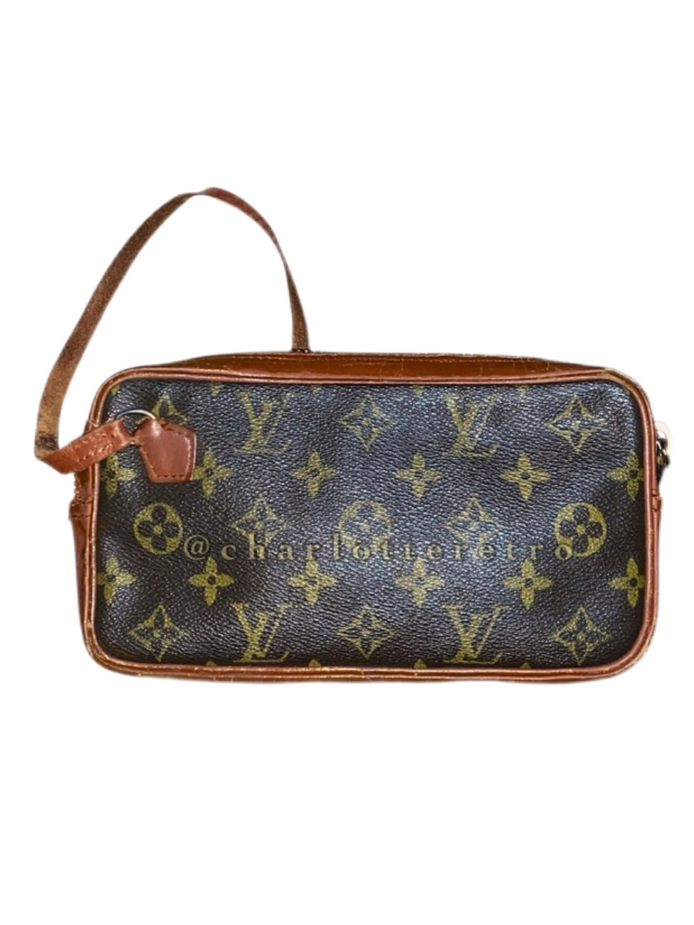 70s vtg Louis Vuitton Marly Bandouliere Clutch Pochette